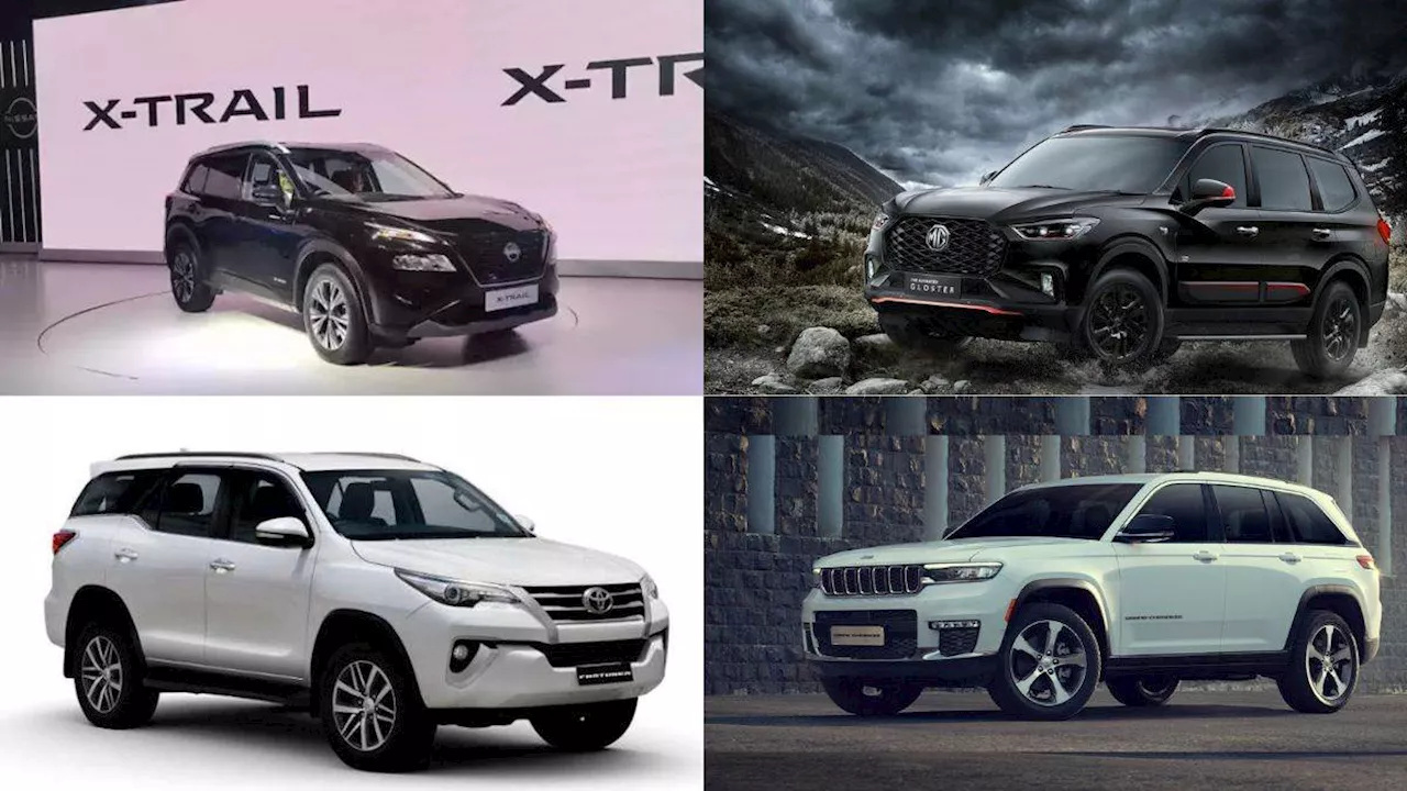 फुल साइज एसयूवी सेगमेंट में Nissan की X-Trail को कड़ी चुनौती देंगी Toyota, MG, Skoda और Jeep की एसयूवी, इतनी हैं लंबी-चौड़ी