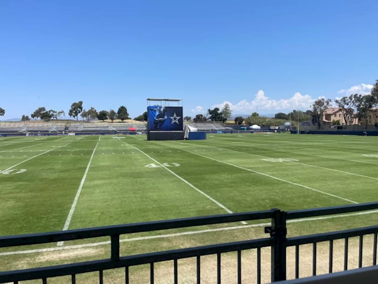 Campin’ with KSAT: Notes from quiet day in Oxnard as Dallas Cowboys officially report