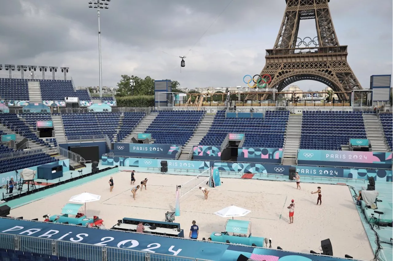 Eiffel Tower stadium wows Olympic beach volleyball players: ‘I got goosebumps’