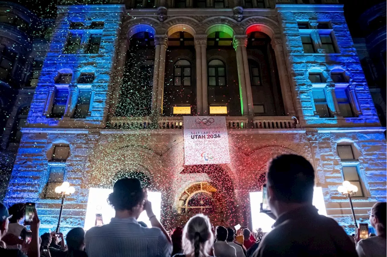 Salt Lake City celebrates announcement that it will host the 2034 Winter Olympics