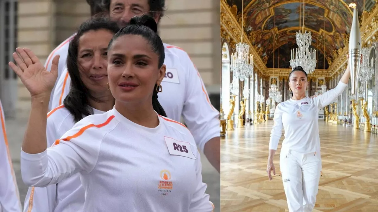 París 2024: Salma Hayek porta la antorcha olímpica previo a los Juegos Olímpicos: 'Algo inolvidable'