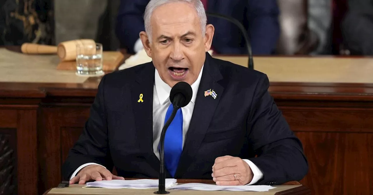 In fiery speech to Congress, Netanyahu defends war in Gaza and denounces protesters