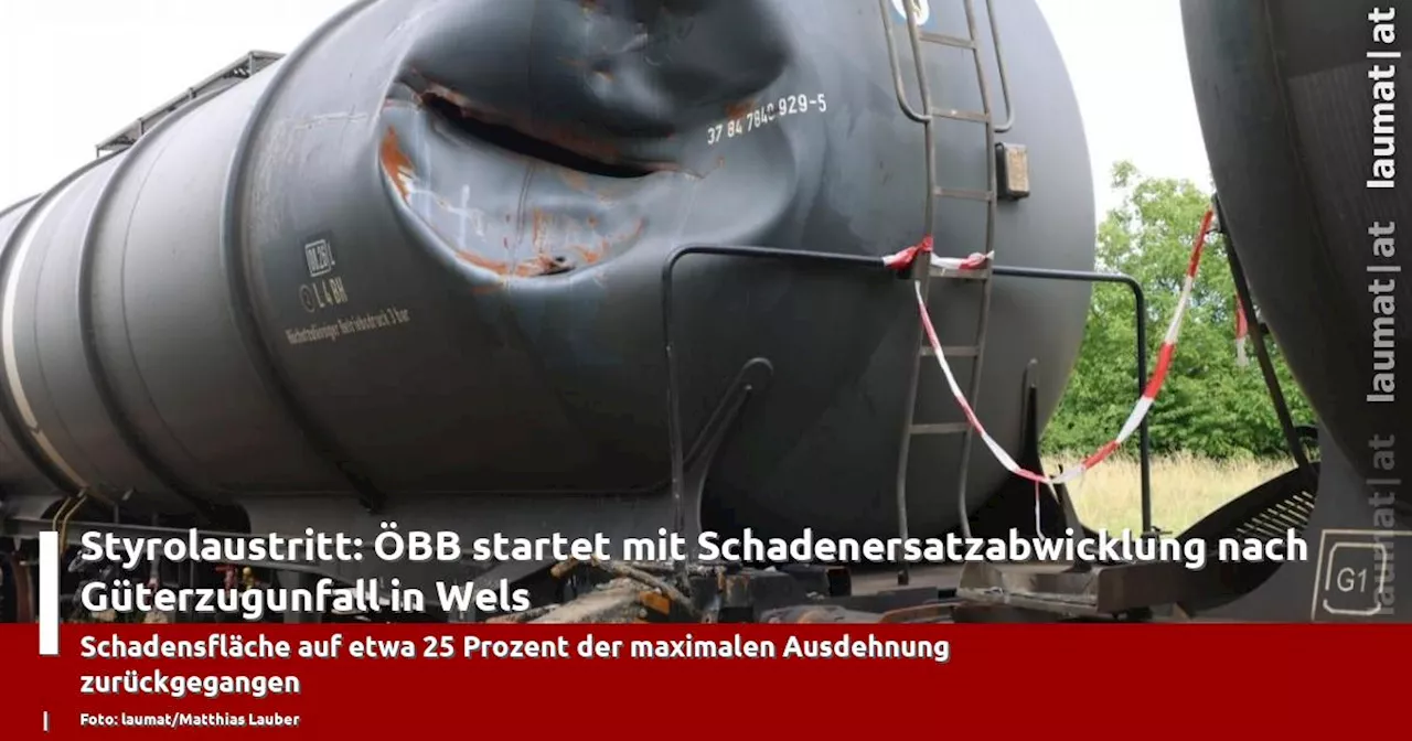 Styrolaustritt: ÖBB startet mit Schadenersatzabwicklung nach Güterzugunfall in Wels