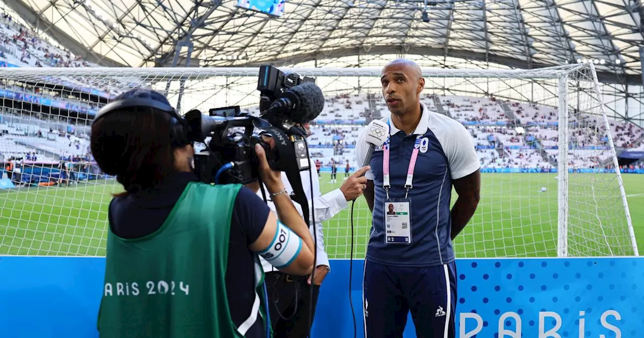 JO Paris 2024: «le match ressemblait à celui de l'Afrique du Sud en 1998» se souvient Thierry Henry