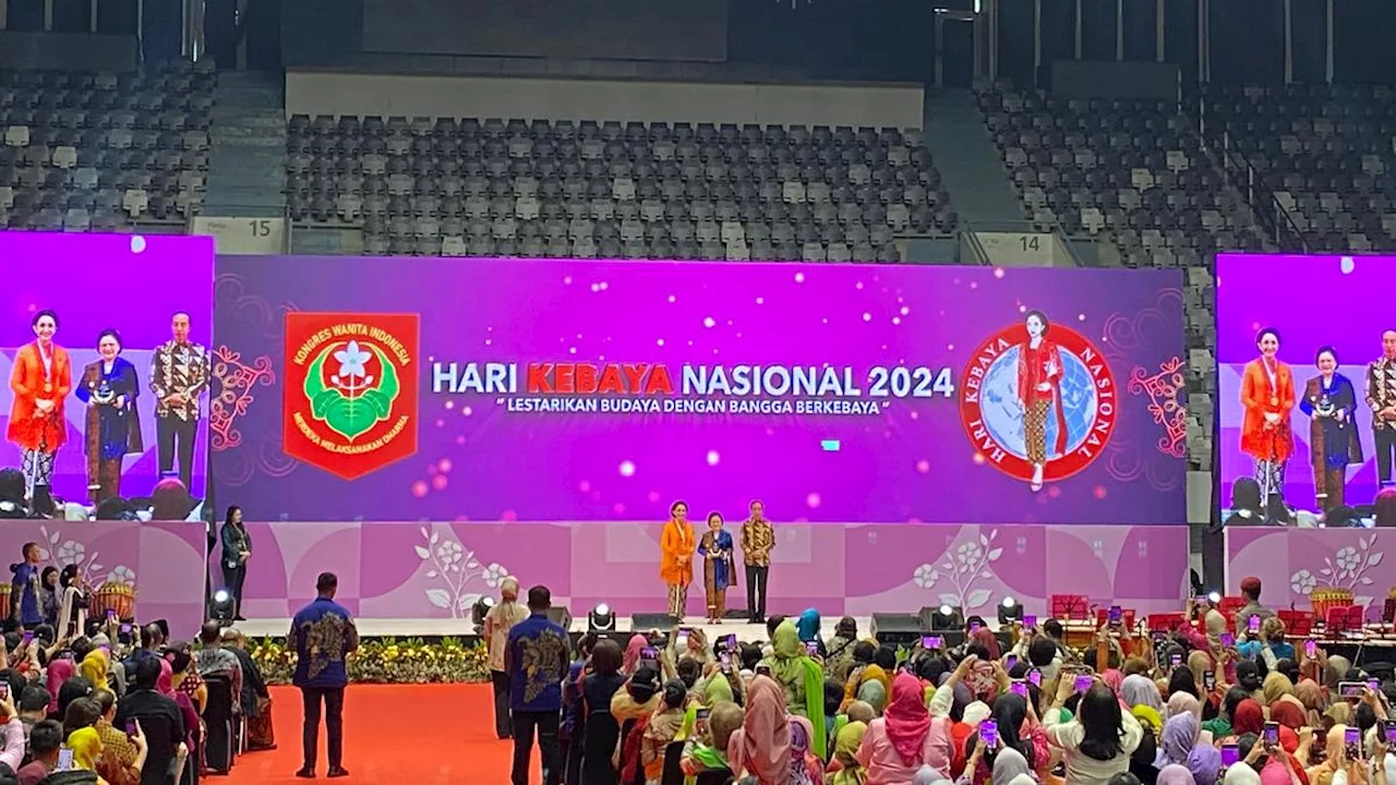 Jokowi dan Iriana Hadiri Perayaan Hari Kebaya Nasional 2024 di Istora Senayan