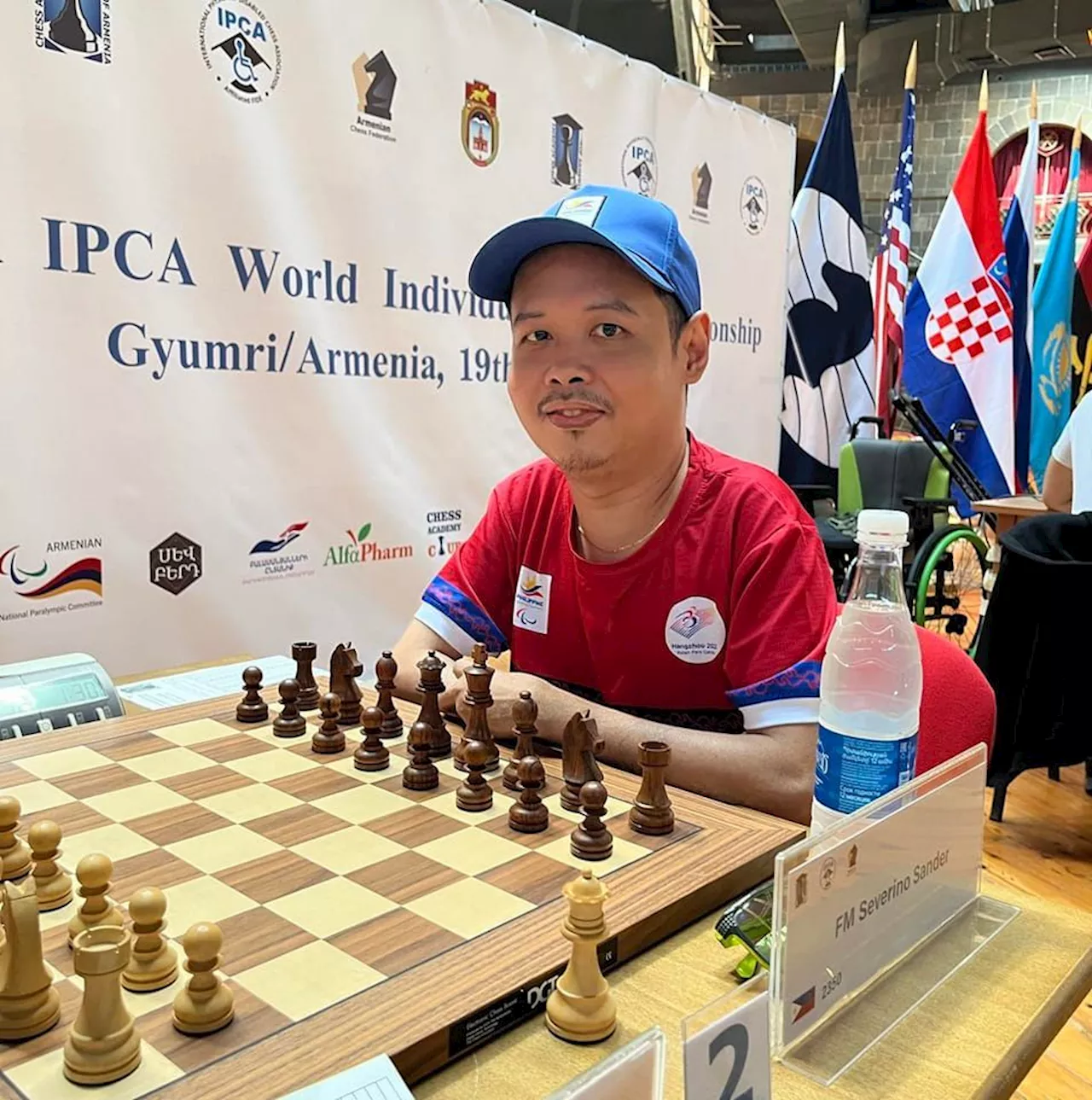 Severino outlasts Croatian foe, keeps share of lead in Armenian chess tilt