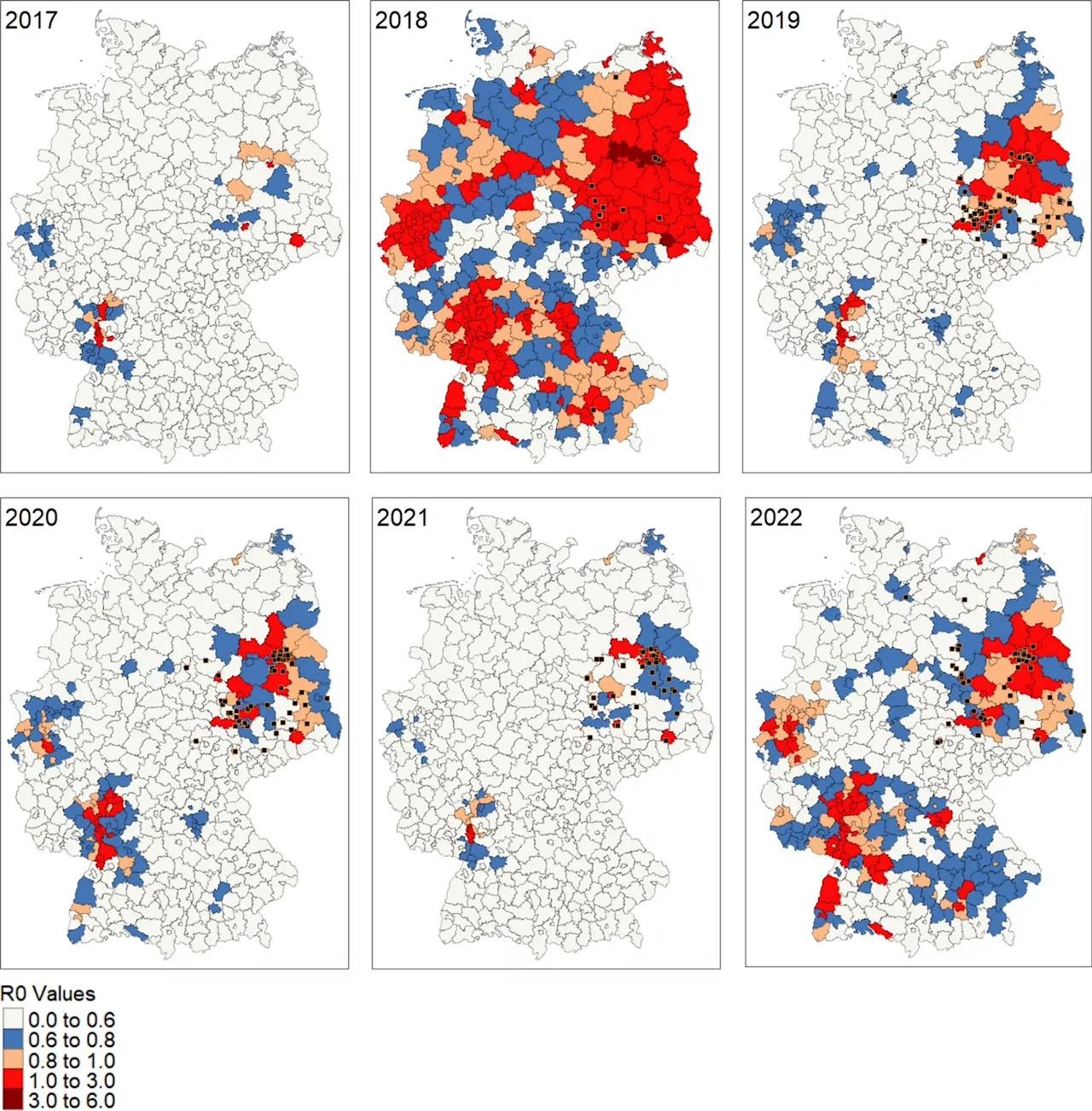 Model simulates risk of infection with West Nile virus in Germany