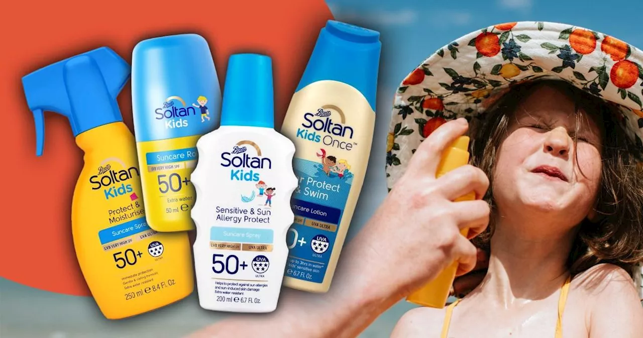 Ensure sun safety for kids with Soltan's top-rated protection at Boots