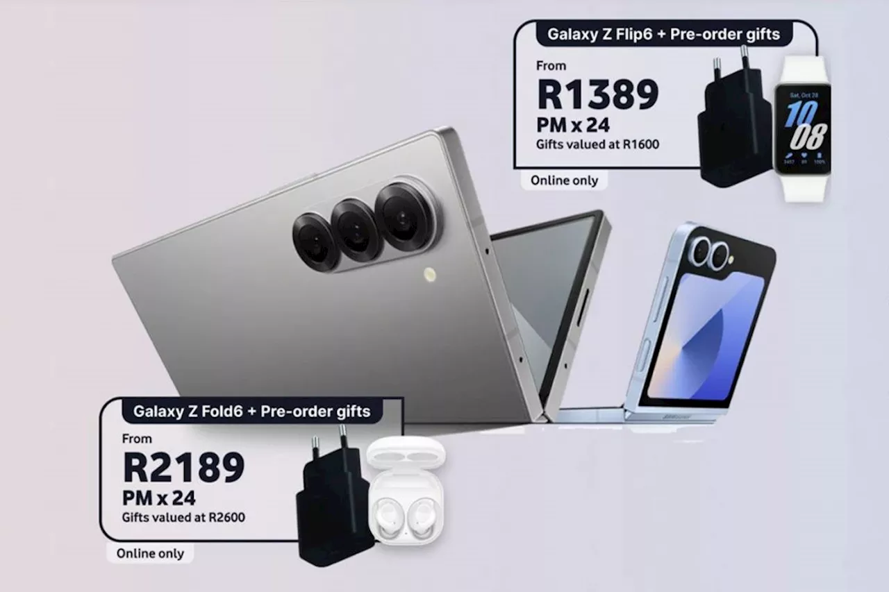 Huge deals on Samsung Galaxy Z Fold6 5G and Samsung Galaxy Z Flip6 5G pre-orders from Vodacom