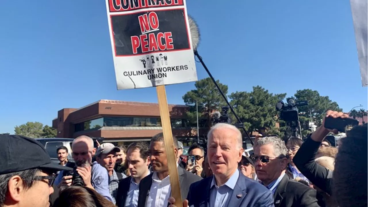 Culinary Union praises Biden's pro-labor leadership, backs his decision not to rerun