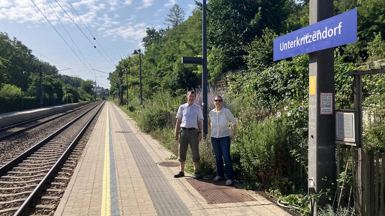 339 Durchsagen am Tag: Anrainerprotest am Bahnhof Unterkritzendorf