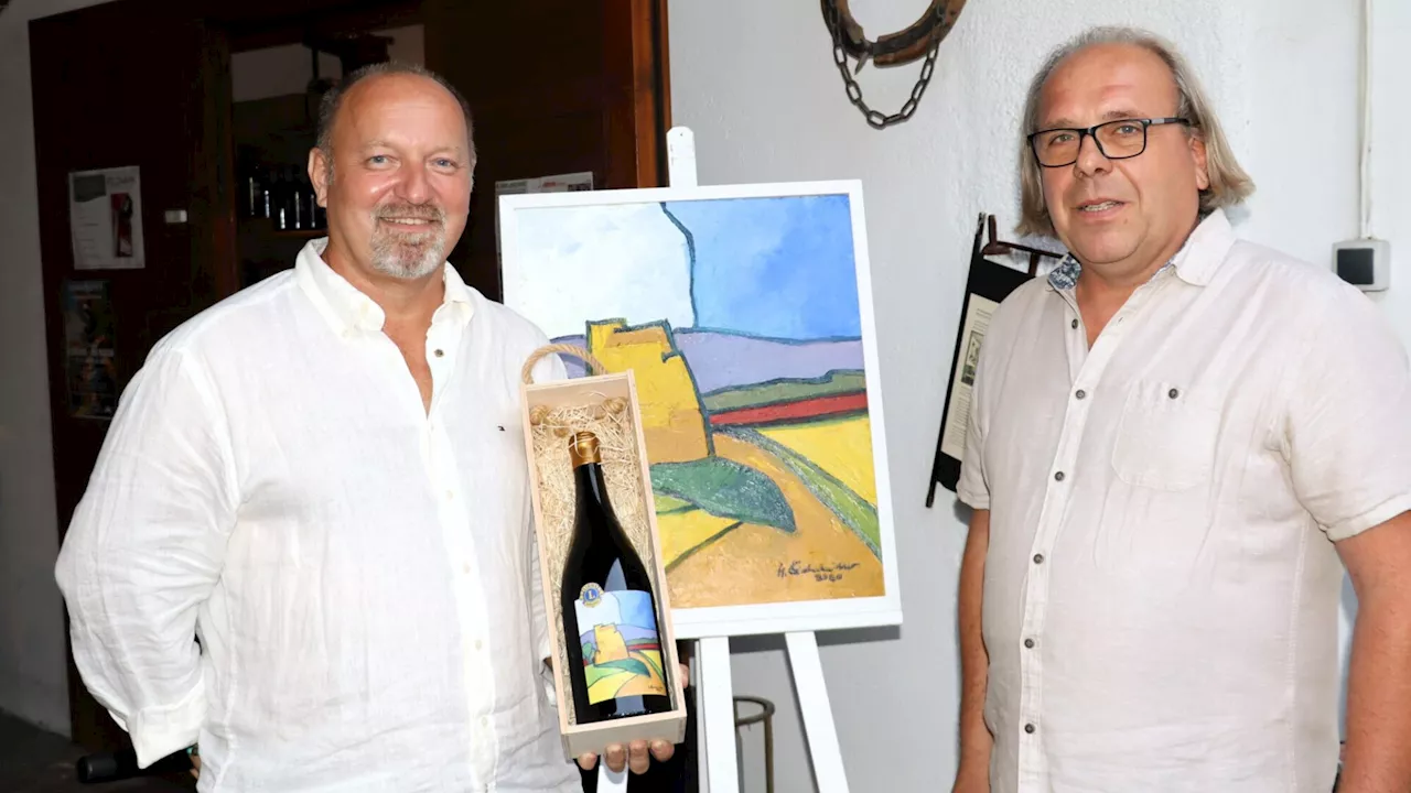 Lionsclub Hainburg präsentiert Wein für den guten Zweck