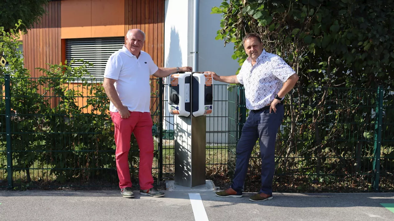 Velm hat eine neue Elektro-Tankstelle