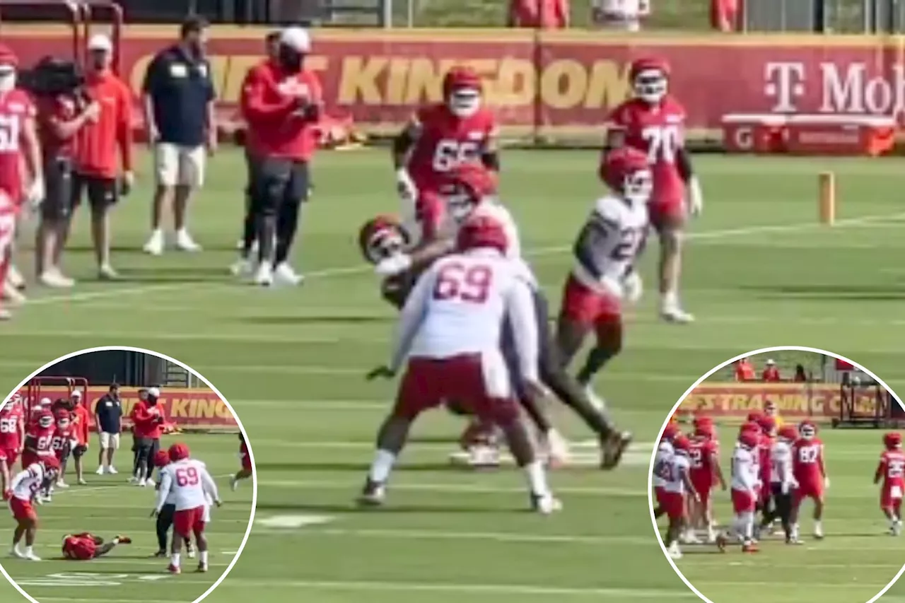 Kadarius Toney, Travis Kelce in middle of Chiefs training camp skirmish