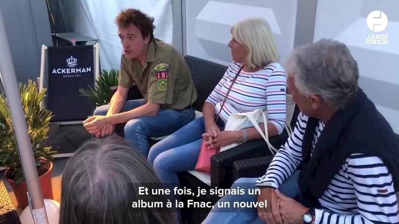 VIDÉO. Cali rencontre les lecteurs de Ouest-France au festival Grandes Marées