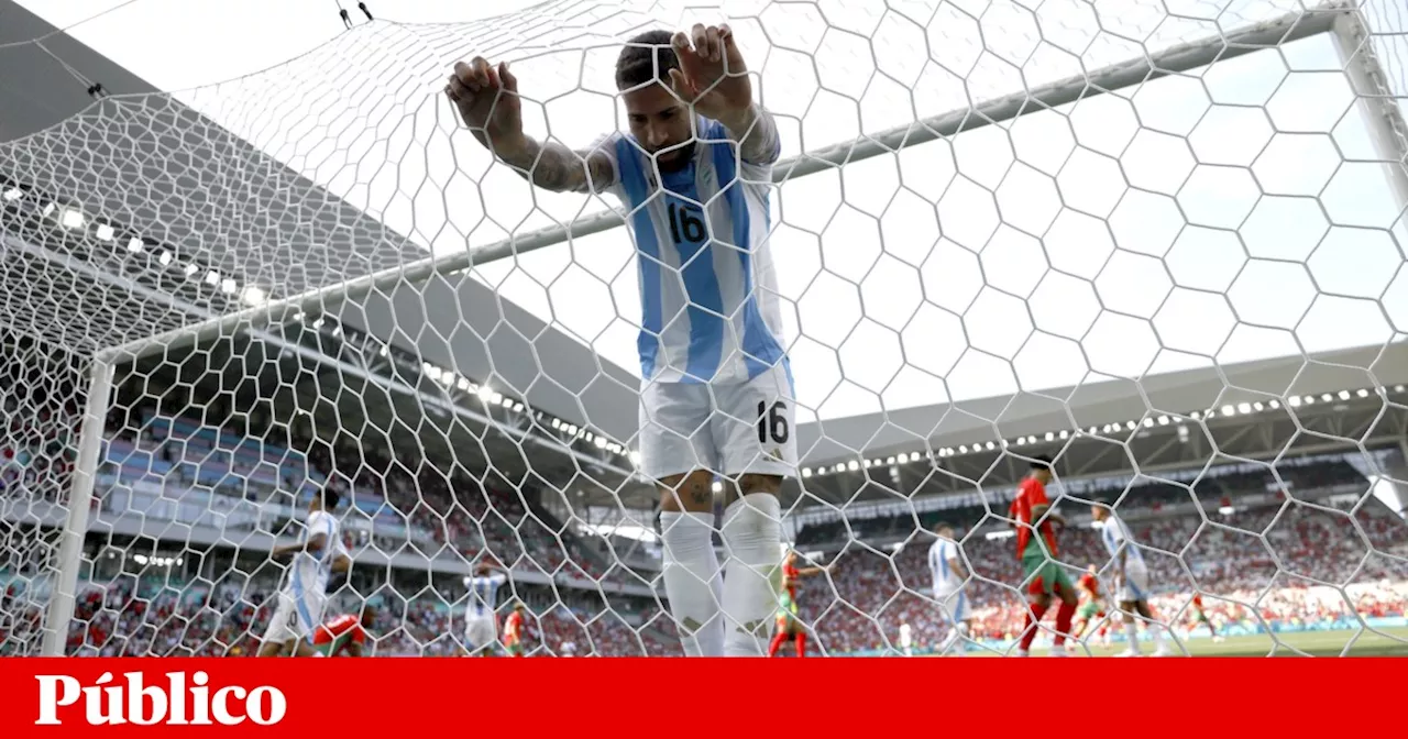 Argentina, com Otamendi, empata com Marrocos com golo aos 90’+16’