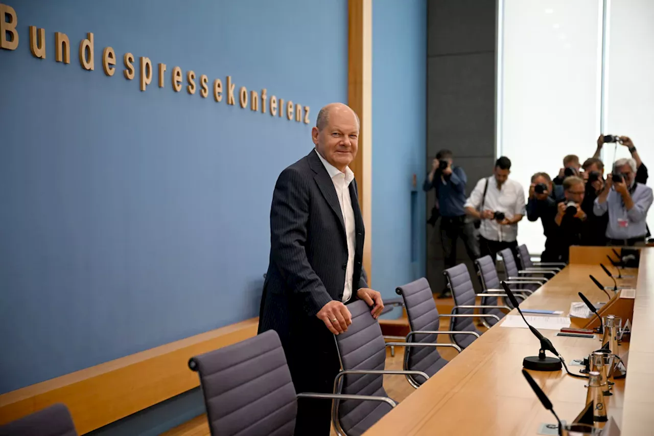 Live: Olaf Scholz gibt Sommer-Pressekonferenz