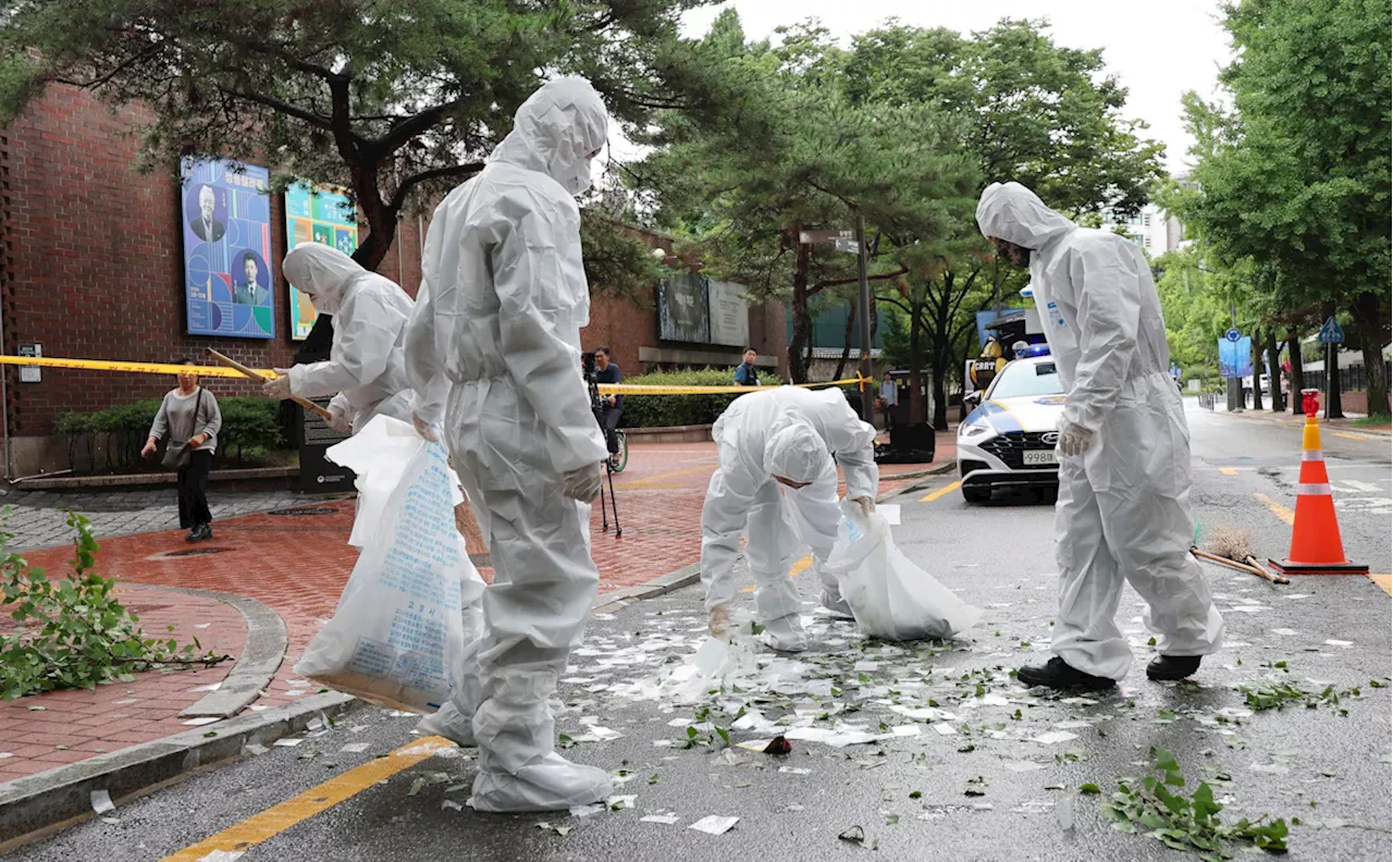 Nordkoreanischer Müllballon landet auf Präsidentensitz in Seoul