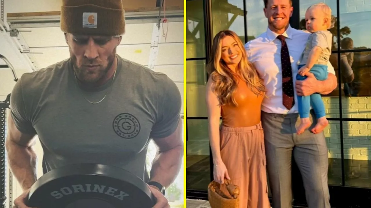 J.J. Watt shows off insane abs during ‘training camp’ on board luxury yacht with wife...