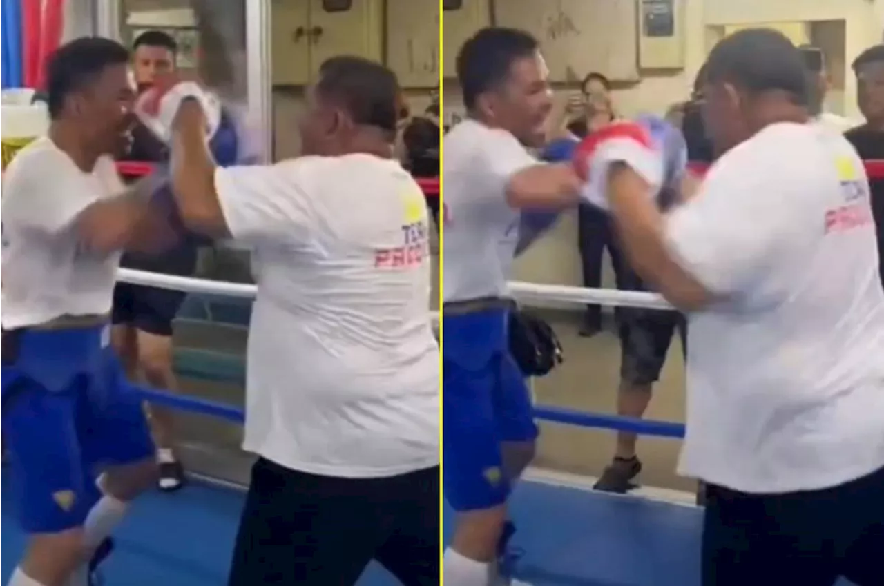 – Manny Pacquiao dazzles boxing fans with impressive workout footage at age o...