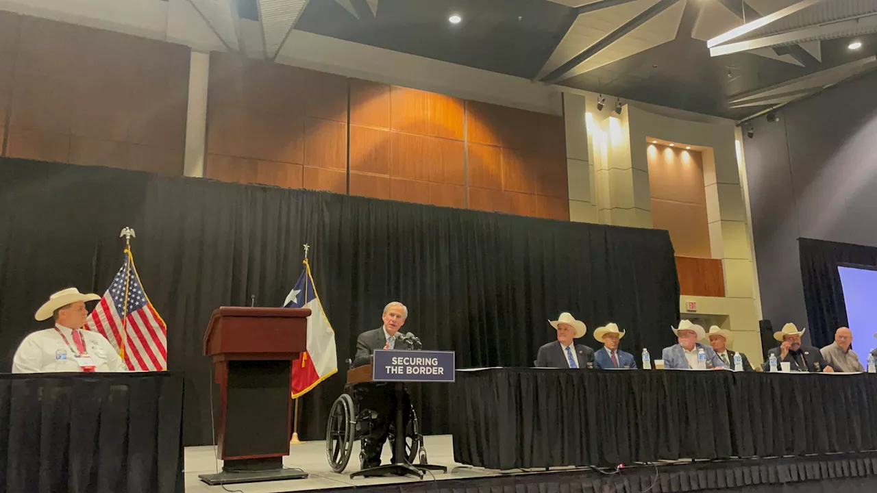 Greg Abbott Compares Hamas Attacks to Texas Border Crossings at Sheriffs’ Conference