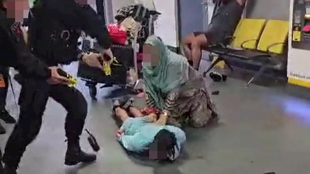 Police officer filmed kicking suspect’s head at Manchester Airport