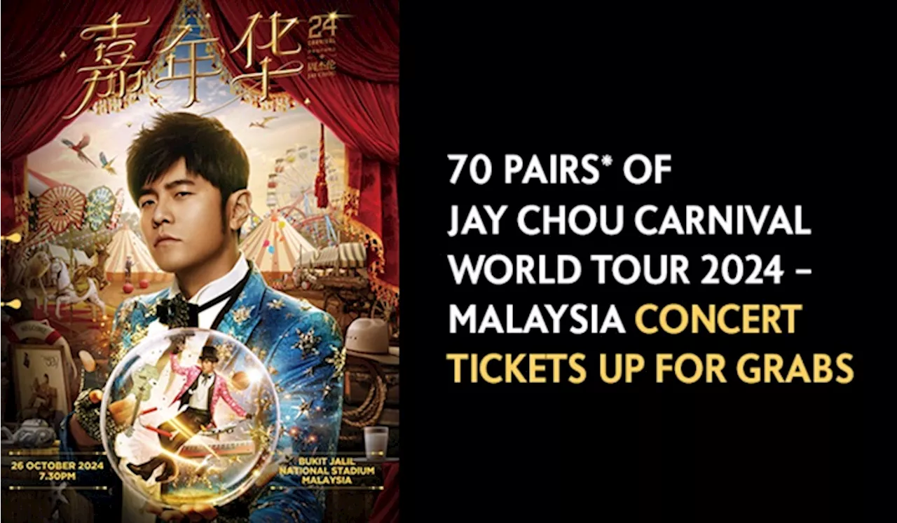 Find Out How You Can Win Tickets To Jay Chou’s 2024 Carnival World Tour