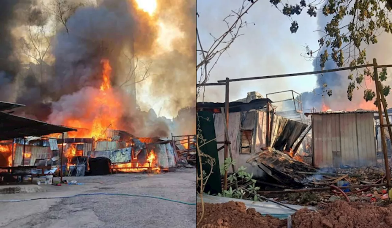 [Video] 56 Kontena Dijadikan Rumah Kongsi Di Wangsa Maju Musnah Dalam Kebakaran