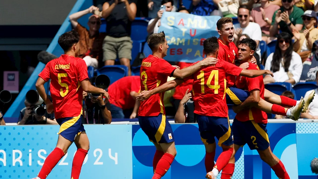 Competition at the Paris Olympics begins with soccer matches involving Spain and Argentina