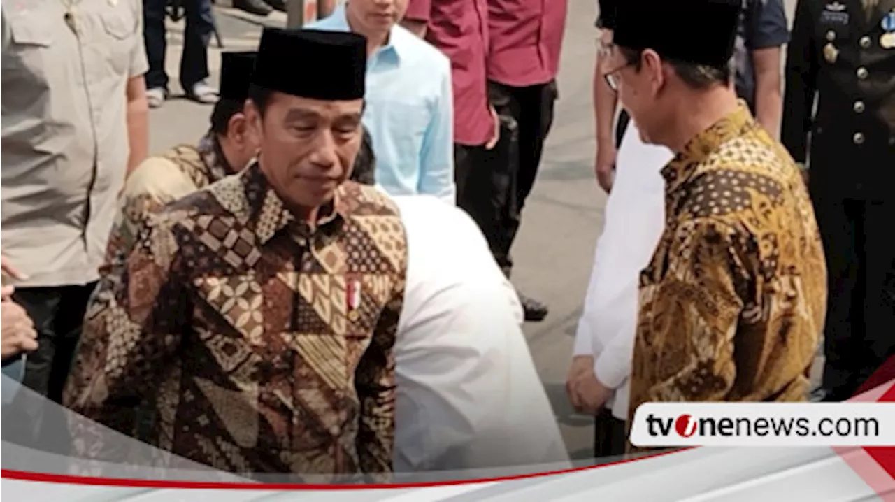 Jokowi dan Gibran Melayat ke Rumah Duka Mantan Wakil Presiden ke-9 Hamzah Haz di Matraman