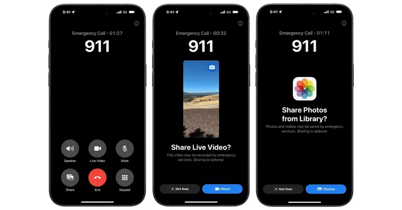 iPhones will soon be able to stream live video on 911 calls