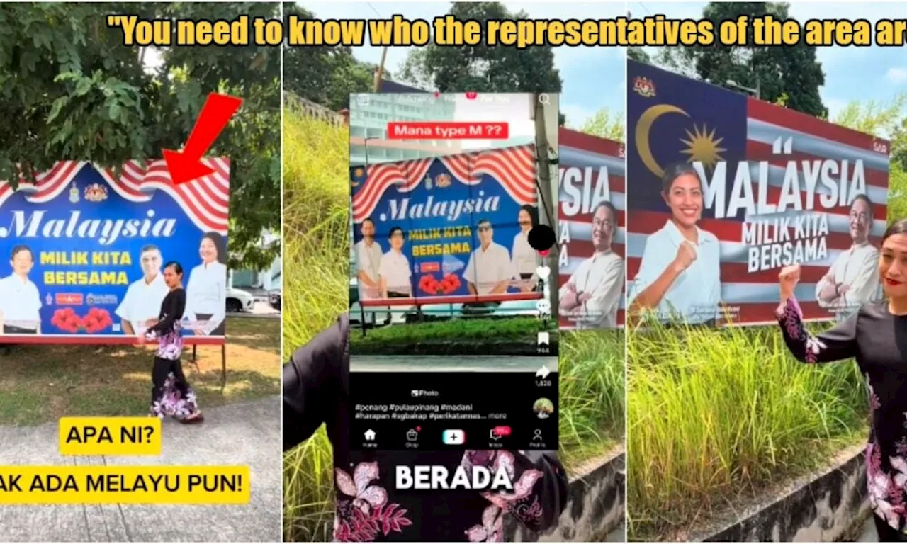  MP Explains Why Billboard in Penang Only Shows Chinese & Indian Politicians