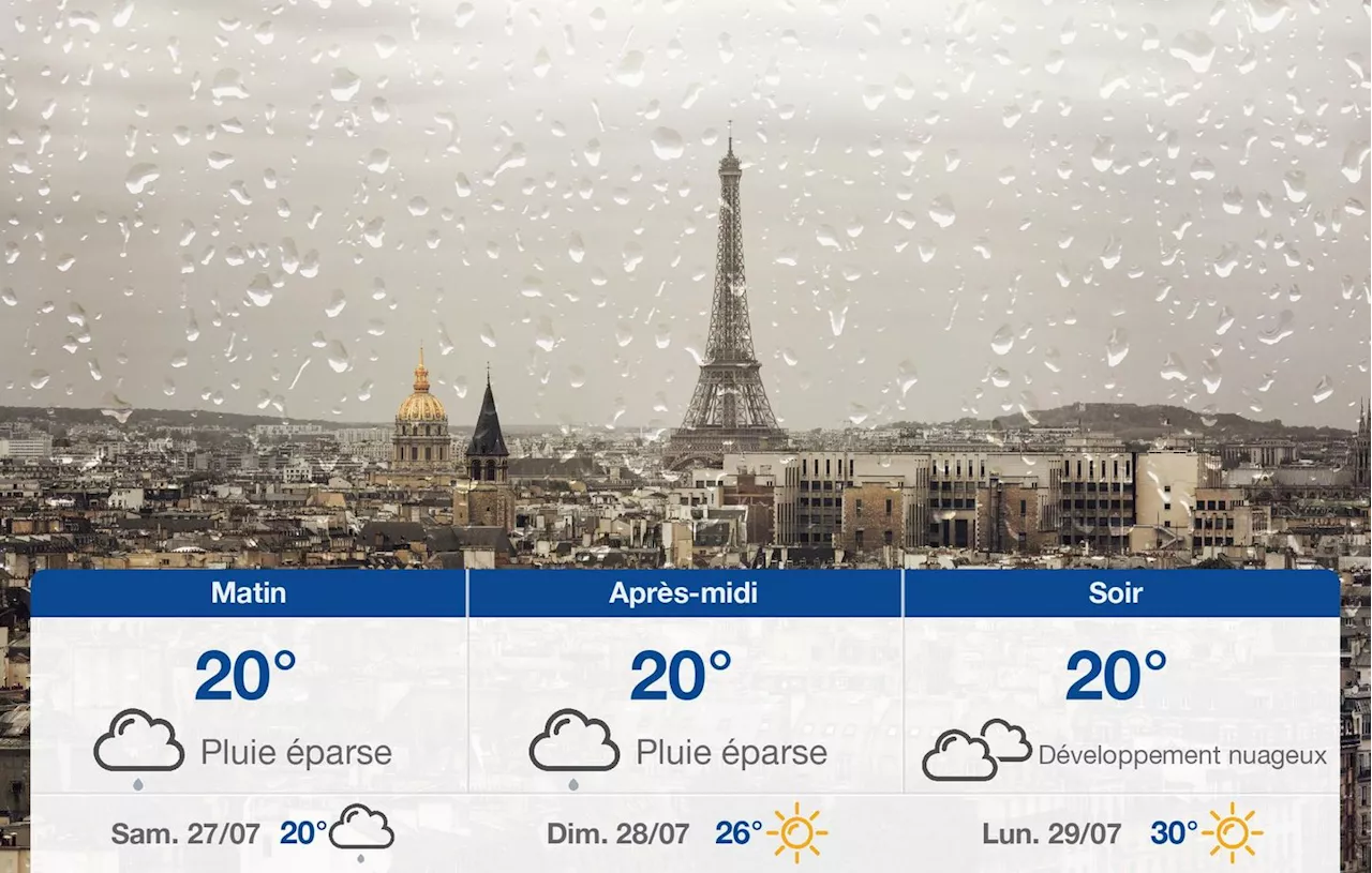 Météo Paris: prévisions du vendredi 26 juillet 2024