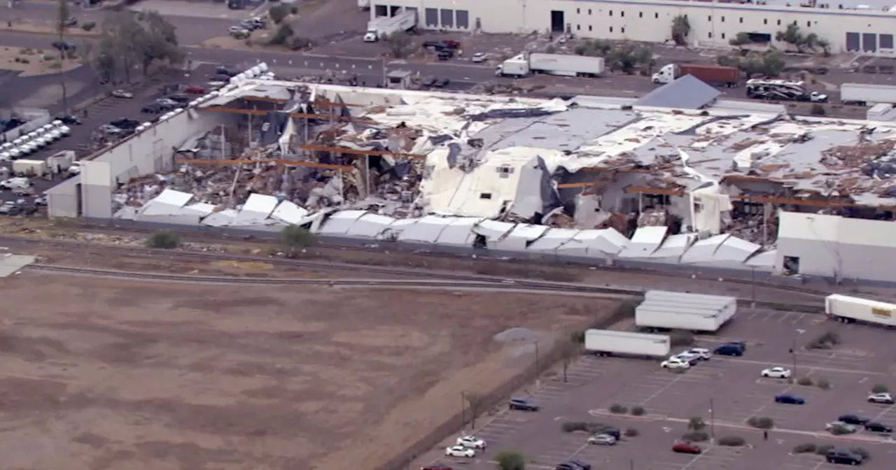 Crews search for unaccounted person in west Phoenix partial commercial roof collapse