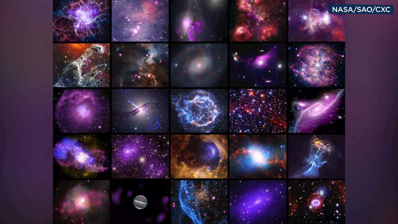 NASA releases stunning, never-before-seen images to mark Chandra X-ray Observatory's anniversary