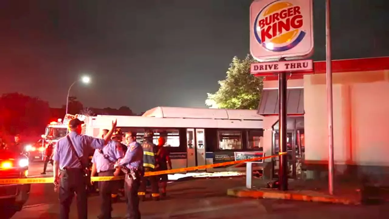 MTA bus crashes into Burger King in Brooklyn after driver suffers medical episode