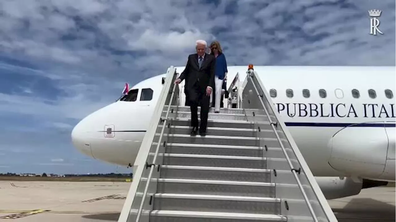 Mattarella arrivato a Parigi per l'apertura delle Olimpiadi