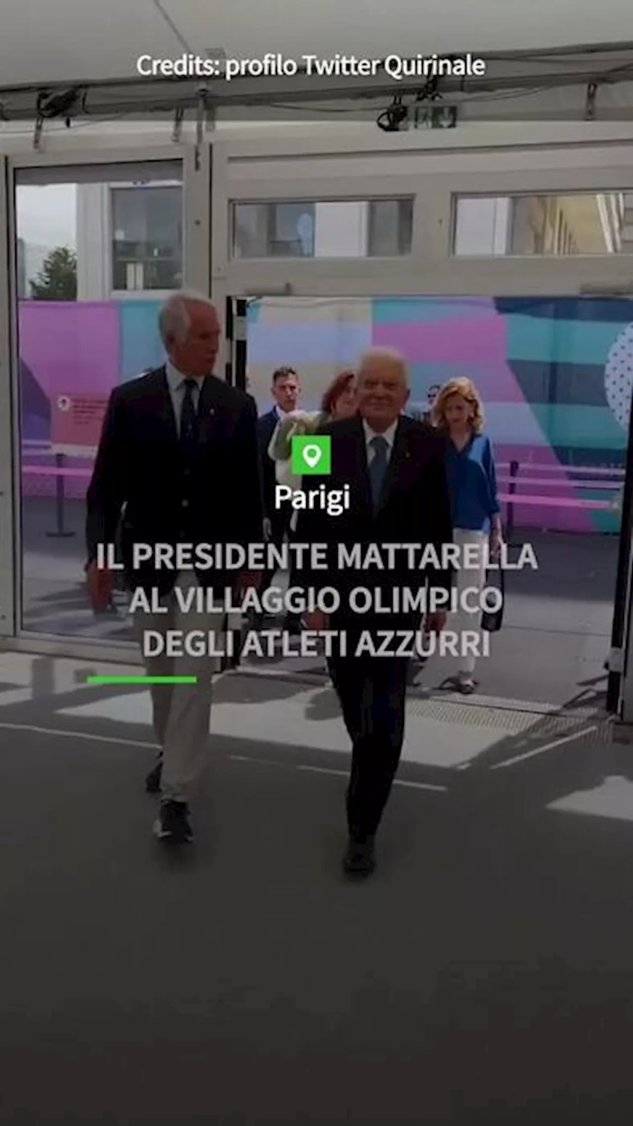 Parigi 2024, Mattarella al villaggio olimpico degli azzurri