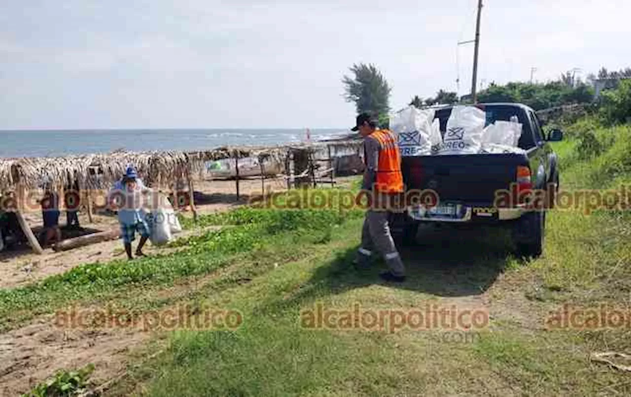 Recolectaron 118 kilos de desechos tras limpieza de playas en Ángel R. Cabada