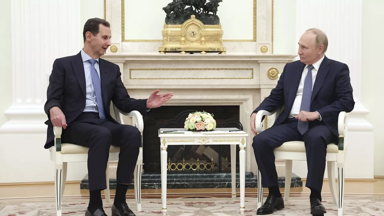 Russian President Vladimir Putin meets Syrian President Bashar Assad in the Kremlin