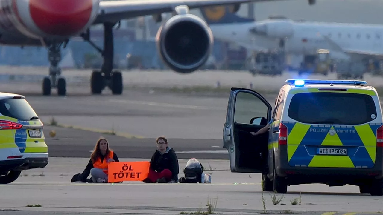 Flughafen Frankfurt: Klima-Kriminelle legen Flugverkehr lahm