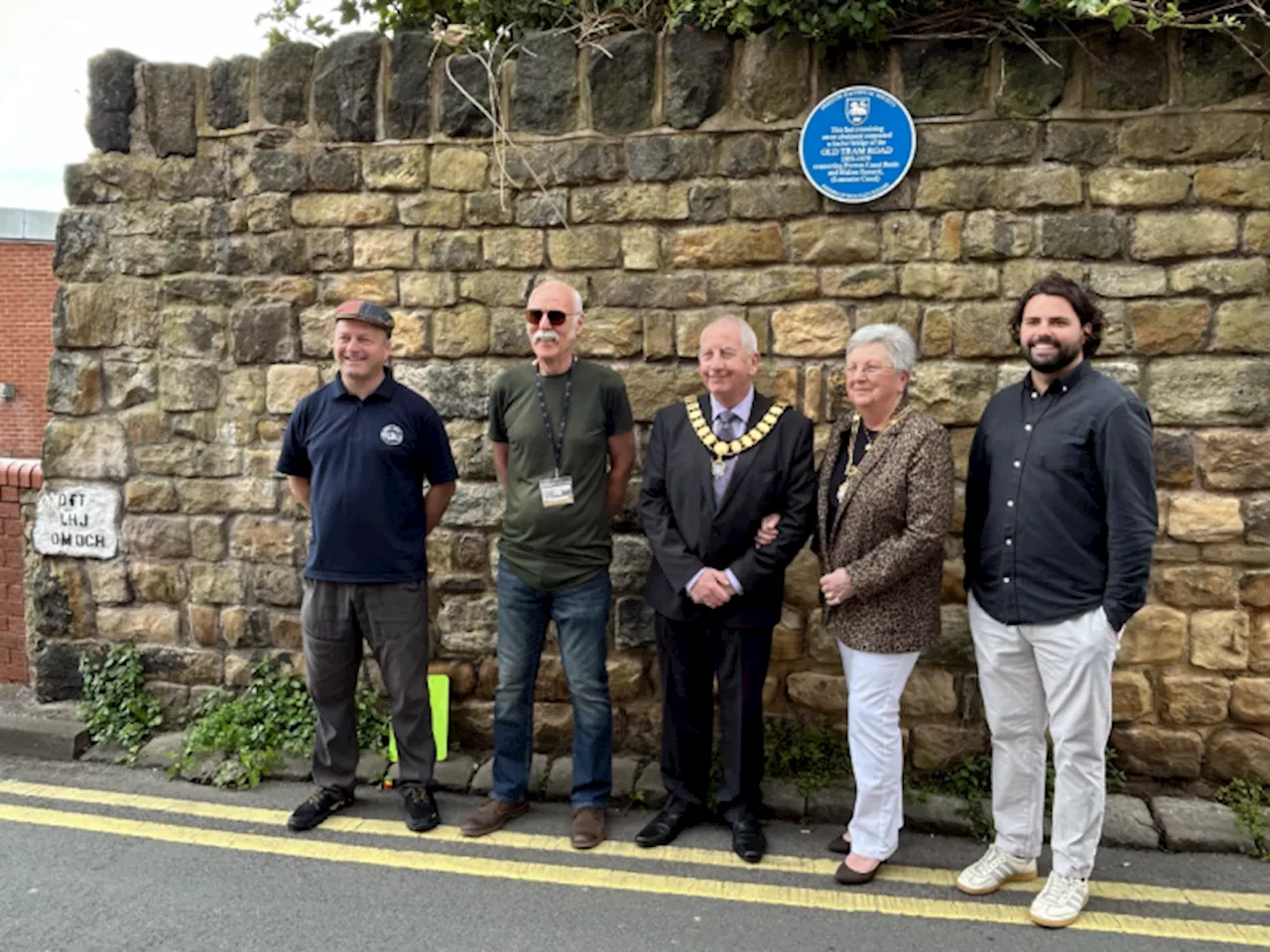 Preston’s latest blue plaque honours wall that formed part of Old Tram Road