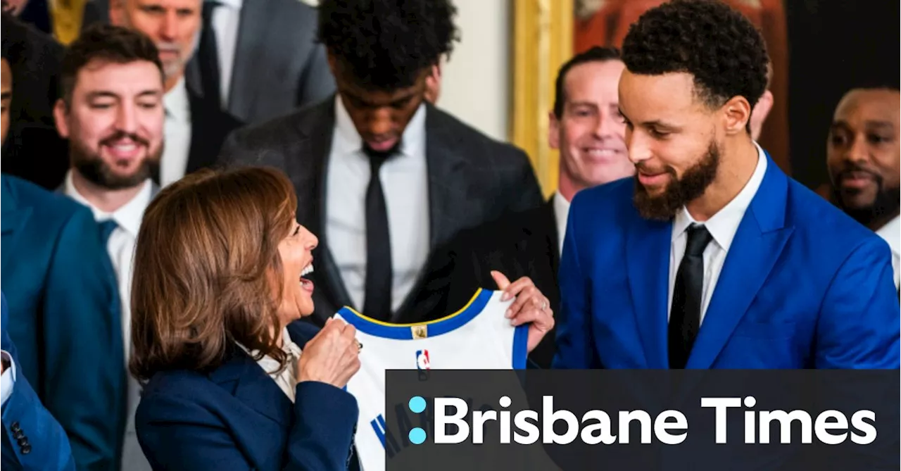 NBA superstar Steph Curry backs Kamala Harris at monster Olympics press conference