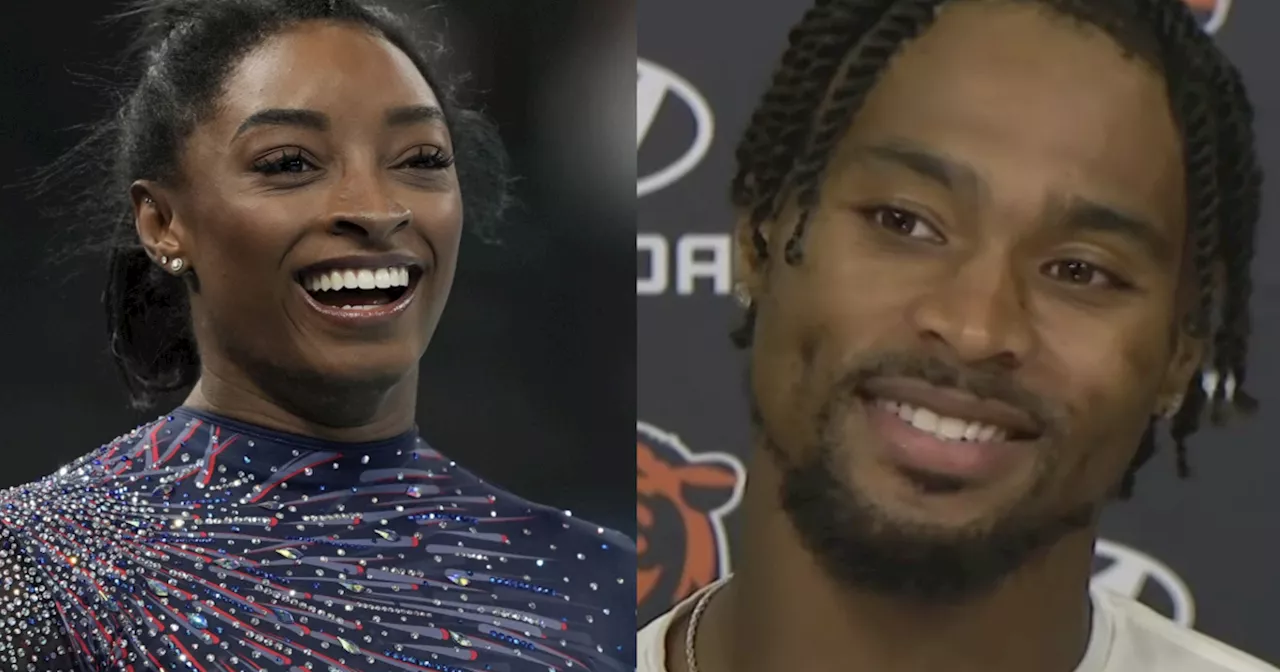 Chicago Bears S Jonathan Owens to support wife, Simone Biles, at Paris Olympics