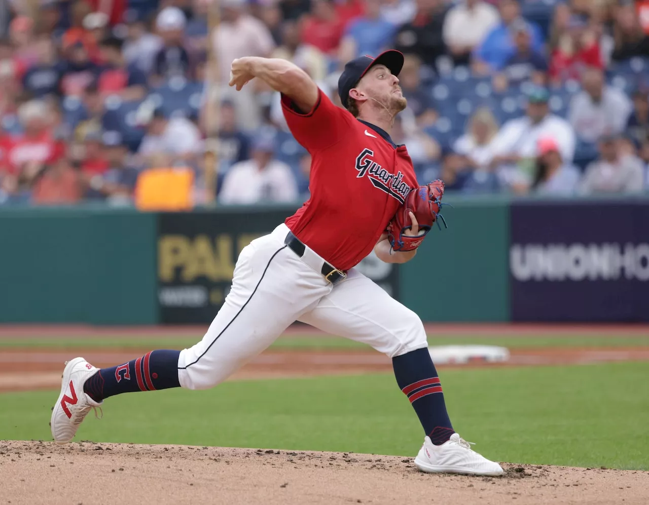 Guardians starting pitcher exits game early against Detroit with cramping issue