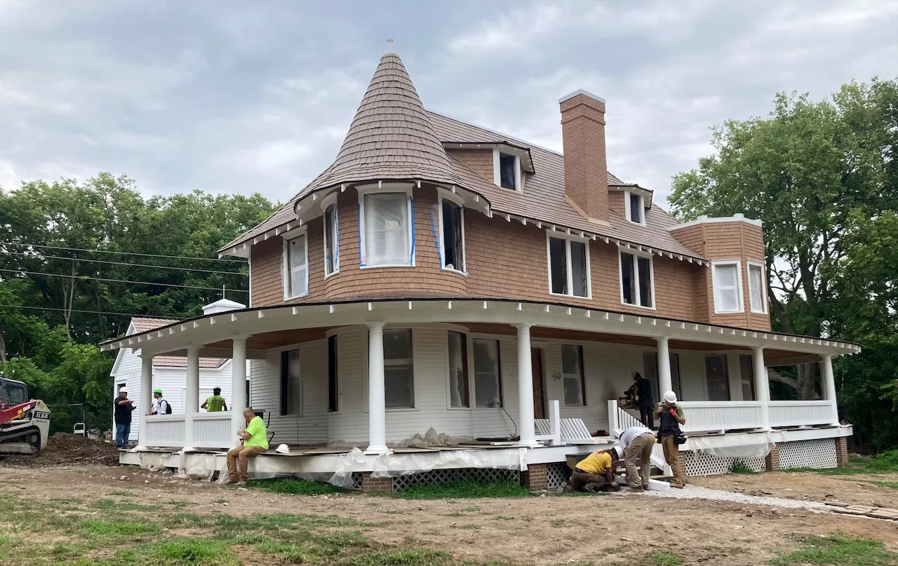 Peek inside the historic Lonz Mansion, under renovation on Lake Erie’s Middle Bass Island