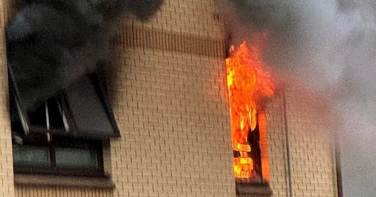 Scots man had to 'grab dog and jump onto mattress' to escape ferocious flat fire