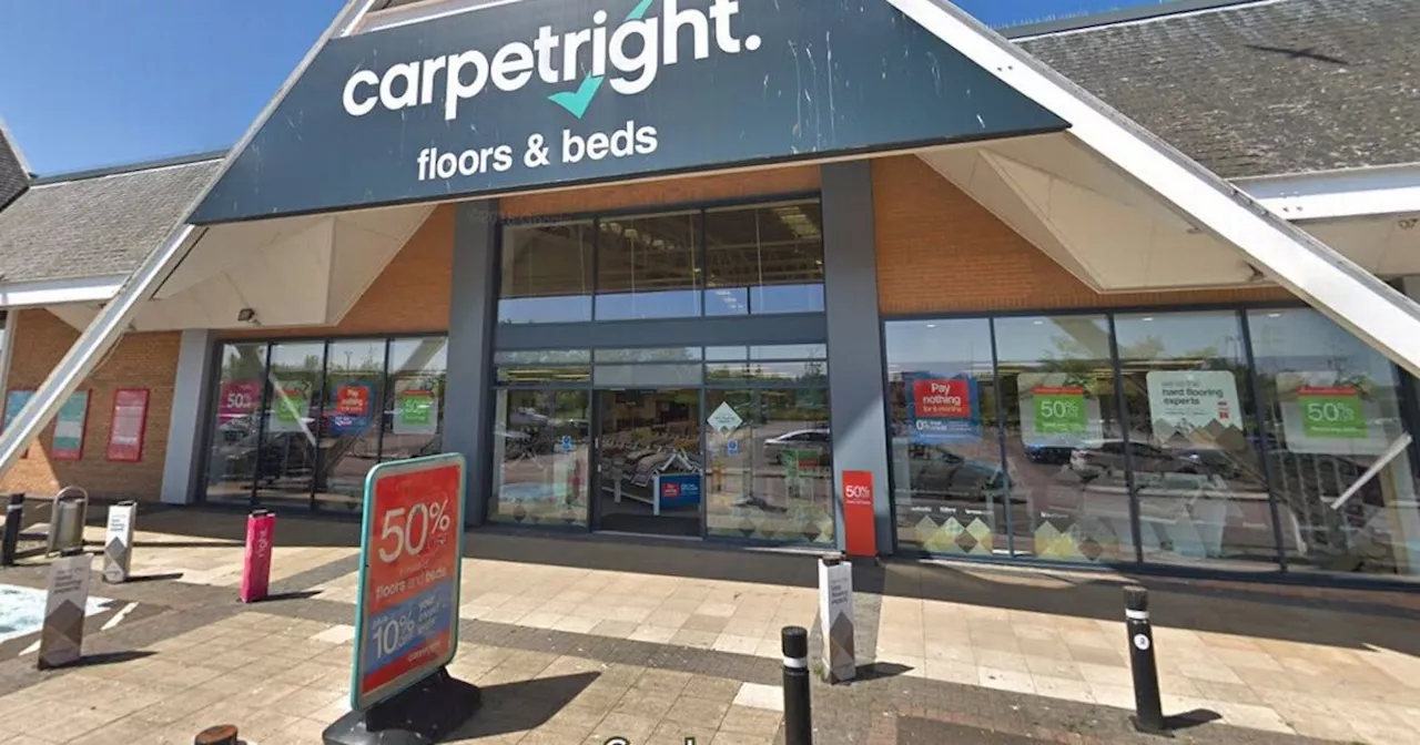 Stirling Carpetright store closes after firm plunges in to administration