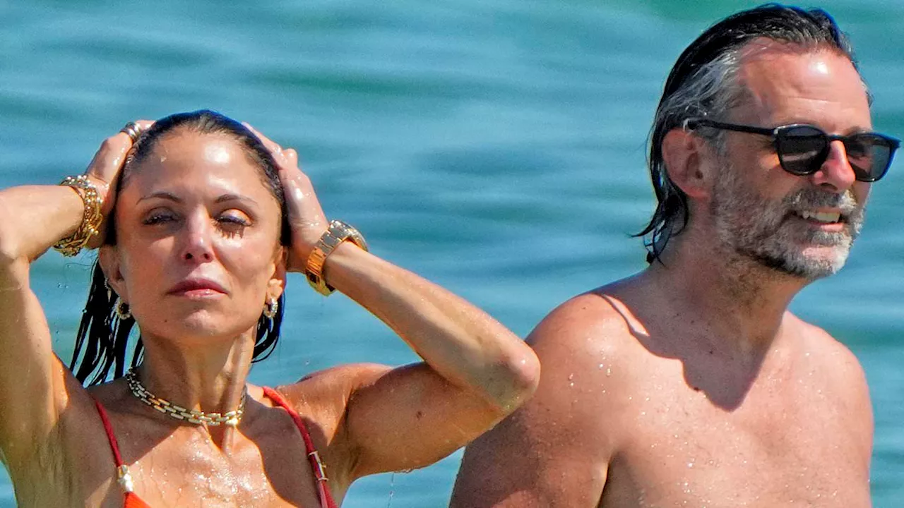 Bethenny Frankel frolics on St. Tropez beach with German artist Niclas Castello who was once married...