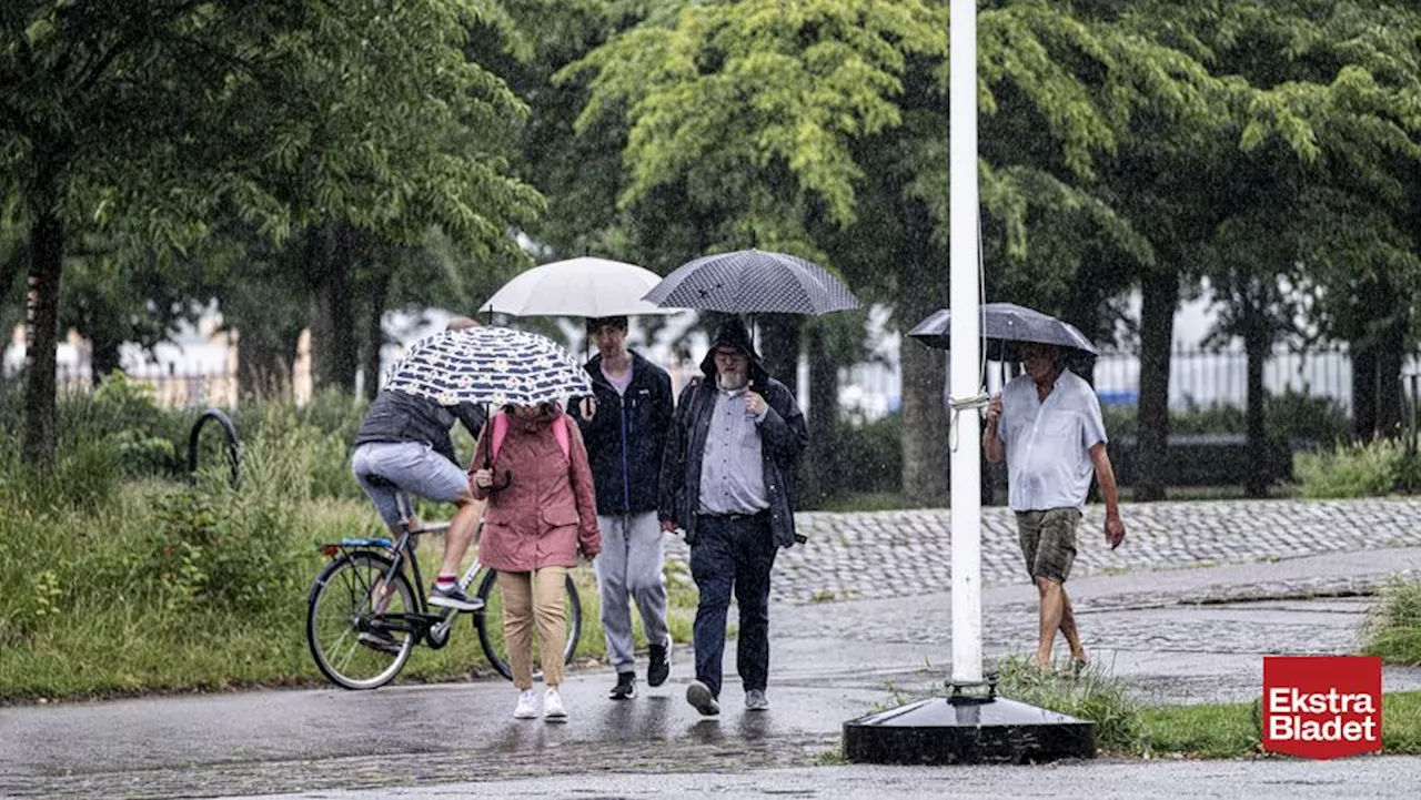 DMI: Torden og kraftige byger fredag